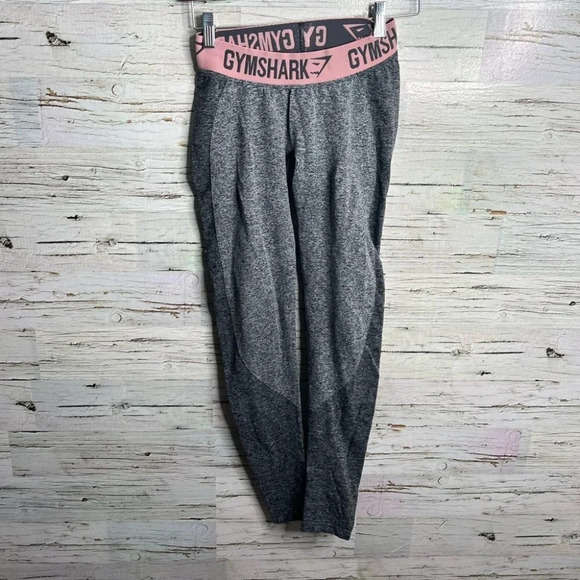 Gymshark Pants - Gymshark  gray pink athletic work out leggings size small